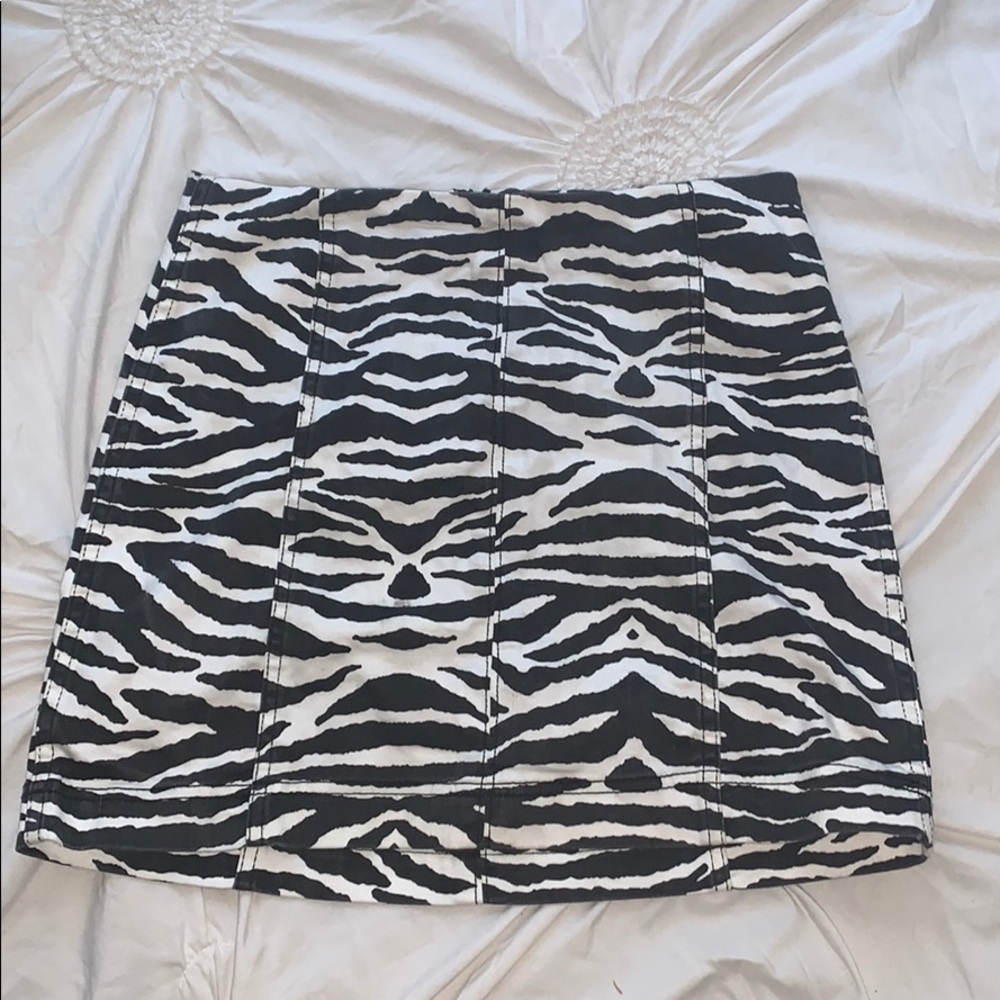 Zebra Print Skirt